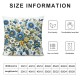 Ulloord Yellow Blue Floral Throw Pillow Covers  Sage Green Leaves Decorative Pillow Case Soft Square Cushion Covers for Couch Sofa Bedroom Livingroom