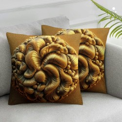 Ulloord  Decorative Throw Pillow Covers , Gold Soft Pillow Covers Velvet,Decor Square Cushion Covers