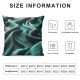 Ulloord  ChristmasCozy Throw Pillow Covers Cases for Couch Sofa Home Decoration Solid Dyed Soft Chenille  Teal