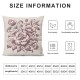 Ulloord Ruffle Trim Throw Pillow Cover Soft Decorative Square Cushion Case for Sofa Couch Bedroom ,