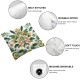 Ulloord Floral Pillow Covers , Flower Spring Throw Pillows Decorative Summer Palm Leaves Pillowcase Linen Outdoor Cushion Case for Home Decor