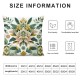 Ulloord Floral Pillow Covers , Flower Spring Throw Pillows Decorative Summer Palm Leaves Pillowcase Linen Outdoor Cushion Case for Home Decor