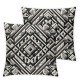 Ulloord  Decorative Throw Pillow Covers  Square Couch Pillows Linen Cushion Cover for Couch Sofa Living Room, Blue