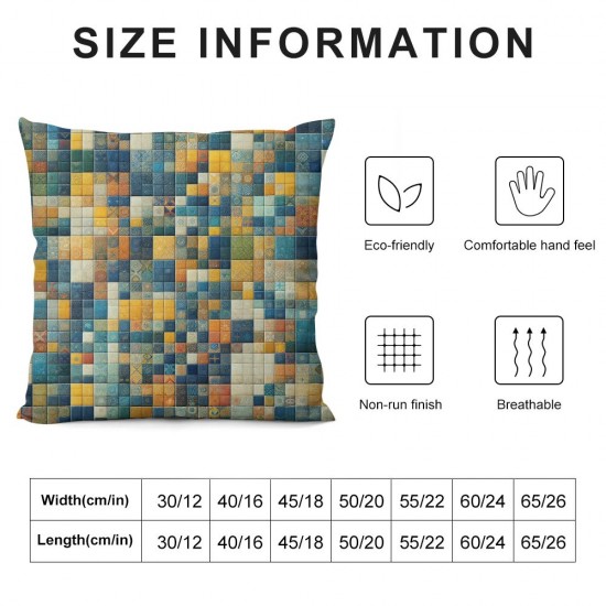 Ulloord Check Throw Pillow Covers Spring Holiday Party Decoration for Home Bed Couch Sofa