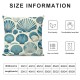 Ulloord Beach Shell with Throw Pillow Covers Decorative Square Pillow Case Cushion Cover for Couch/Bed/Car