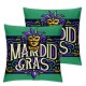 Ulloord Mardi Gras Throw Pillow Cover, Cushion Case for Sofa Couch