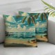 Ulloord  Throw Pillow Cover ANSE Lazio Beach at Praslin Island Linen Decorative Pillow Case Cushion Cover Home Sofa Decor Pillow Cover