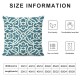 Ulloord Modern White Pillow Cover Home Decor Linen Throw Pillow Case Cushion Cover for Sofa Couch