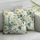 Ulloord Throw Pillow Covers Floral Decorative Square Pillow Case Cushion Cover for Couch/Bed/Car