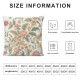 Ulloord Rustic Floral Throw Pillow Covers Farmhouse Flower Decorative Square Pillow Case Cushion Cover for Couch/Bed/Car