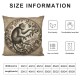 Ulloord Vervet Monkey Throw Pillow Cover  Linen Pillowcase,for Sofa Car Bedroom Cushion Cover