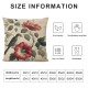 Ulloord Bird Flower Linen Throw Pillow Covers Farmhouse  Double Sided with Zipper Decorative Pillows for Couch Cushion Sofa Outdoor