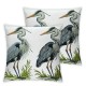 Ulloord Linen Pillow Covers  Throw Pillows Animal Watercolor Heron Pillow Cases Home Decor Cushion Cover for Room Couch Sofa Outdoor Chair Car