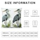 Ulloord Linen Pillow Covers  Throw Pillows Animal Watercolor Heron Pillow Cases Home Decor Cushion Cover for Room Couch Sofa Outdoor Chair Car