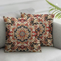 Ulloord Boho Style ethnic pattern  Pillow Covers  Outdoor Decoration Cushion Cover Vintage Pillow Case for Bed Living Room Couch Home Decor throw pillow covers(Boho Vintage Collection)