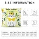 Ulloord Summer Pillow Cover Cat Decor Sunflower Pillow Case Decorations for Home Sofa Couch