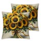 Ulloord  Sunflower Home Sweet Home Bless This Home Summer Throw Pillow Covers,  Yellow Cushion Case for Sofa Couch