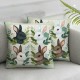 Ulloord Throw Pillow Cover, Eucalyptus Leaves Cushion Case Decoration for Sofa Couch