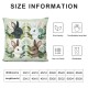 Ulloord Throw Pillow Cover, Eucalyptus Leaves Cushion Case Decoration for Sofa Couch