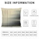 Ulloord  Farmhouse Decorative Throw Pillow Covers ,Grey and Beige Striped Linen Trimmed Edge Pillow Cases for Couch Sofa Chair Bedroom Modern Decor,Grey