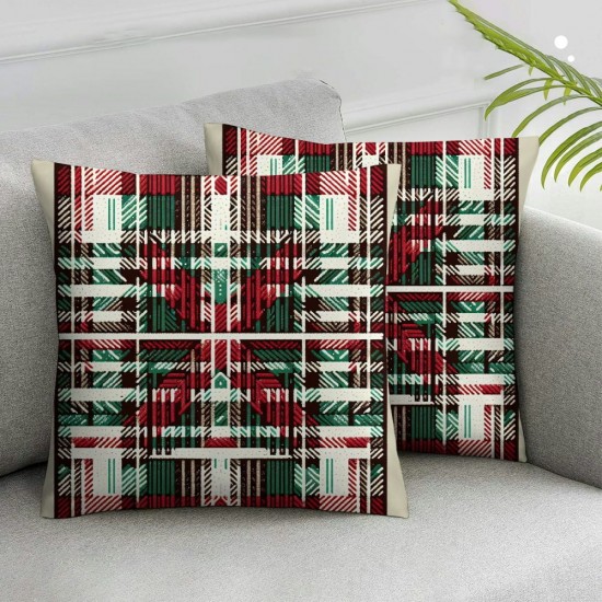 Christmas Throw Pillow Covers Winter Holiday Cushion Cases Decoration for Sofa Couch