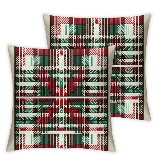 Christmas Throw Pillow Covers Winter Holiday Cushion Cases Decoration for Sofa Couch