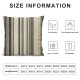 Ulloord Black and Beige &nbsp;&nbsp;Throw Pillows Covers Striped Decorative Pillow&nbsp;Case for Sofa Couch Bed Chair Modern Decor(Black)