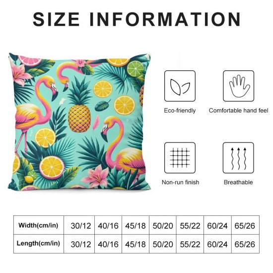 Ulloord Pillow Cover and Exotic Leaves Theme Farmhouse Decorative Throw Pillow Cover for Sofa Couch Home Decoration