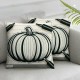 Ulloord  Hello p.s. Love Fall Pumpkin Throw Pillow Covers,  Autumn Thanksgiving Harvest Grey Decorations for Sofa Couch