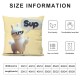 Funny Decorative Throw Pillow Cover Case, Outdoor Pillow Cases Square Cushion Covers for Sofa Car