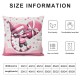 Valentine's Day Throw Pillow Covers, Holiday Anniversary Wedding Cushion Case Decoration for Sofa Couch