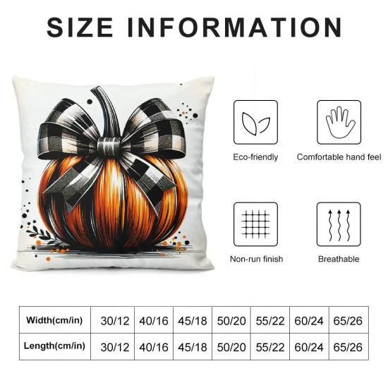 Ulloord Throw Pillow Covers,,Autumn Thanksgiving Decorations for Sofa Couch