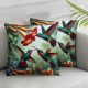 Ulloord  Flowers Linen Throw Pillow Case Home Decorative Cushion Cover for Sofa Couch Bedding