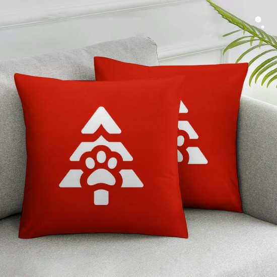 Christmas Pillow Covers Dog Throw Pillows Christmas Red Pillowcase Home Decor Living Room House Decorative Cushion Case for Sofa Couch