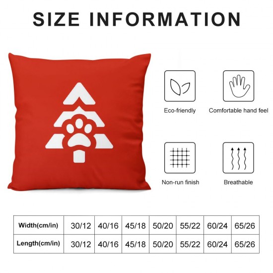 Christmas Pillow Covers Dog Throw Pillows Christmas Red Pillowcase Home Decor Living Room House Decorative Cushion Case for Sofa Couch