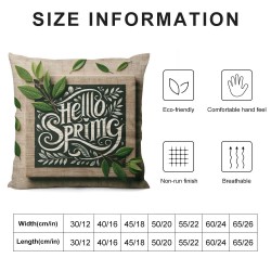 Spring Pillow Covers Spring Throw Pillowcase Modern Home Sofa Bedroom Living Room Holiday Cushion Case Decorations