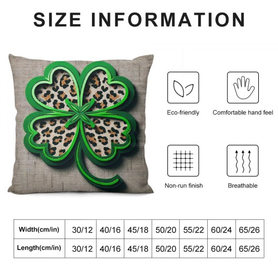 St Patricks Day Pillow Covers Dog Paws Throw Pillows Green Home Sofa Decor Pillowcase Pillows Decoration Cushion Cases