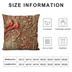 Christmas Pillow Covers Brown Throw Pillows Appear When Angle are Near Home Decor Living Room Decorative Pillowcase Cushion Case for Sofa Couch