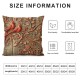 Christmas Pillow Covers Brown Throw Pillows Appear When Angle are Near Home Decor Living Room Decorative Pillowcase Cushion Case for Sofa Couch