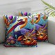 Mardi Gras Pillow Covers Throw Pillow Covers Living Room Decorative Pillowcase Cushion Case for Sofa Couch