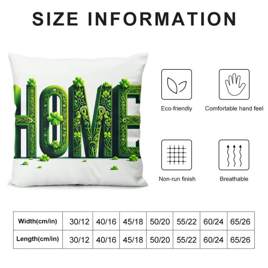 St Patricks Day Pillow Covers Coin Pot Throw Pillowcase Lucky Home Green Sofa Decor Pillowcase Decoration Cushion Cases