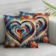 Valentines Day Pillow Covers Valentines Love Throw Pillowcase Cushion Case Sofa Home Decorations Wedding Anniversary Decor