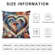 Valentines Day Pillow Covers Valentines Love Throw Pillowcase Cushion Case Sofa Home Decorations Wedding Anniversary Decor