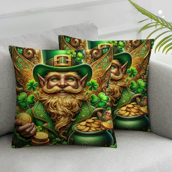 St Patricks Day Pillow Covers Throw Pillowcase Home Sofa Decor Pillowcase Happy Decoration Cushion Cases