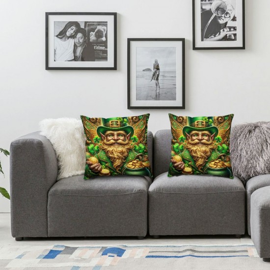 St Patricks Day Pillow Covers Throw Pillowcase Home Sofa Decor Pillowcase Happy Decoration Cushion Cases