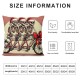 Christmas Pillow Covers Dancing Skeleton Black Throw Pillow Covers Pillowcase Home Decor Living Room Decorative Cushion Case for Sofa