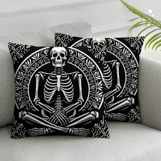 Halloween Pillow Covers I'm Reading Pillowcase Holiday Farmhouse Throw Pillows Indoor Outdoor Couch Cushion Case for Home Sofa Decor