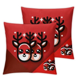 Christmas Pillow Covers Throw Pillows Living Room Red Decorative Pillow for Sofa Merry Christmas Home Decor