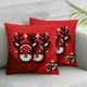 Christmas Pillow Covers Throw Pillows Living Room Red Decorative Pillow for Sofa Merry Christmas Home Decor