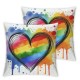 Pillow Covers Love Heart Decorative Throw Pillow Covers Bisexual Pillow Case Home Sofa Bedroom Living Room Cushion Case Farmhouse Decorations